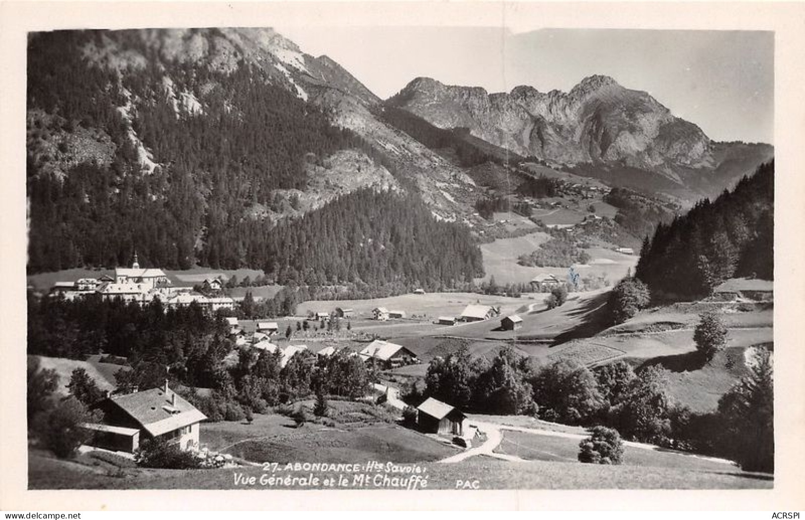 ABONDANCE Vue Generale Et Le Mt Chauffe 12(scan Recto-verso) MA1235 - Abondance