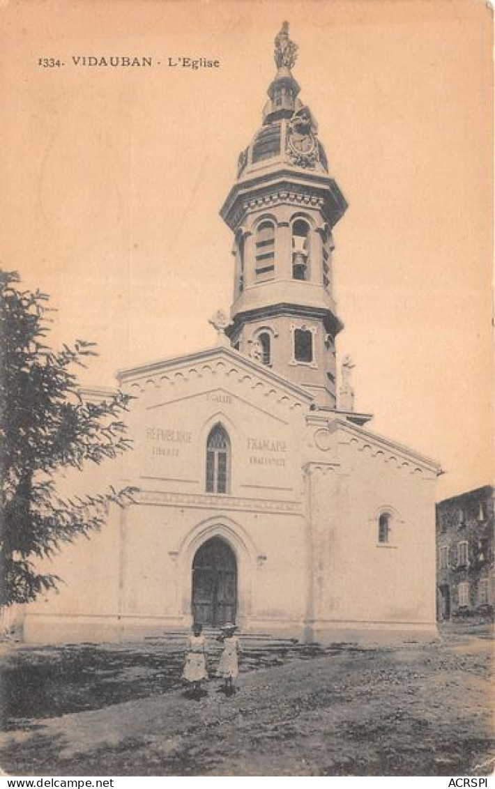 VIDAUBAN L Eglise 17(scan Recto-verso) MA1224 - Vidauban