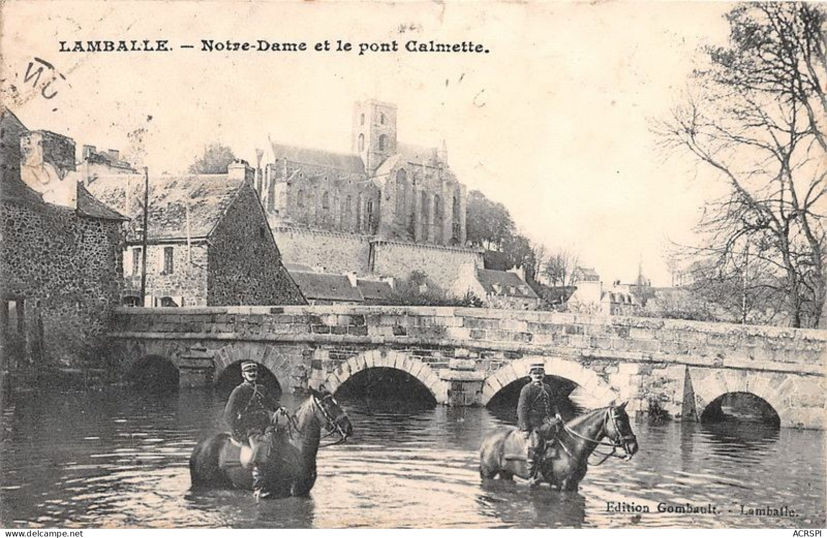 LAMBALLE Notre Dame Et Le Pont Calmette 24(scan Recto-verso) MA1224 - Lamballe