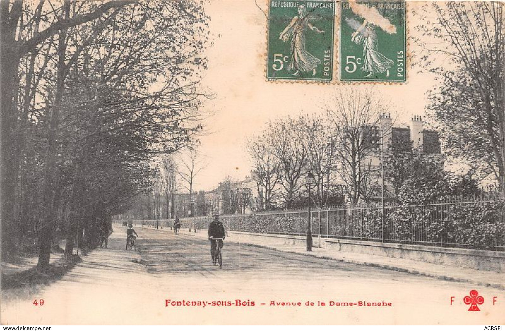 FONTENAY SOUS BOIS Avenue De La Dame Blanche 22(scan Recto-verso) MA1223 - Fontenay Sous Bois