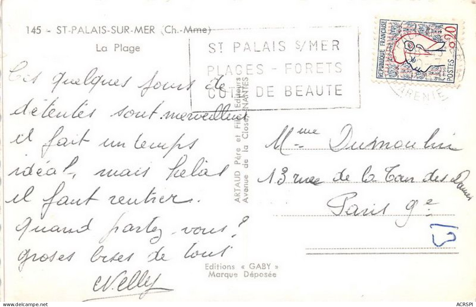 SAINT PALAIS SUR MER La Plage 24(scan Recto-verso) MA1223 - Saint-Palais-sur-Mer