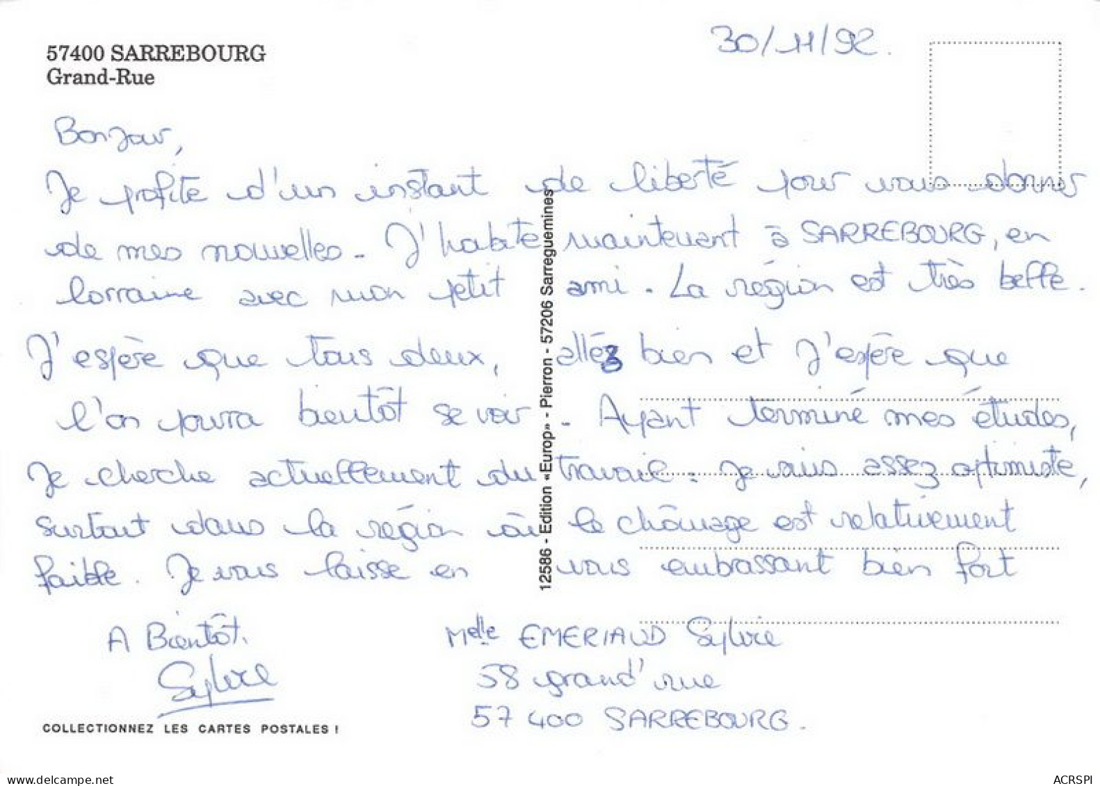 SARREBOURG Grand Rue 21(scan Recto-verso) MA1260 - Sarrebourg