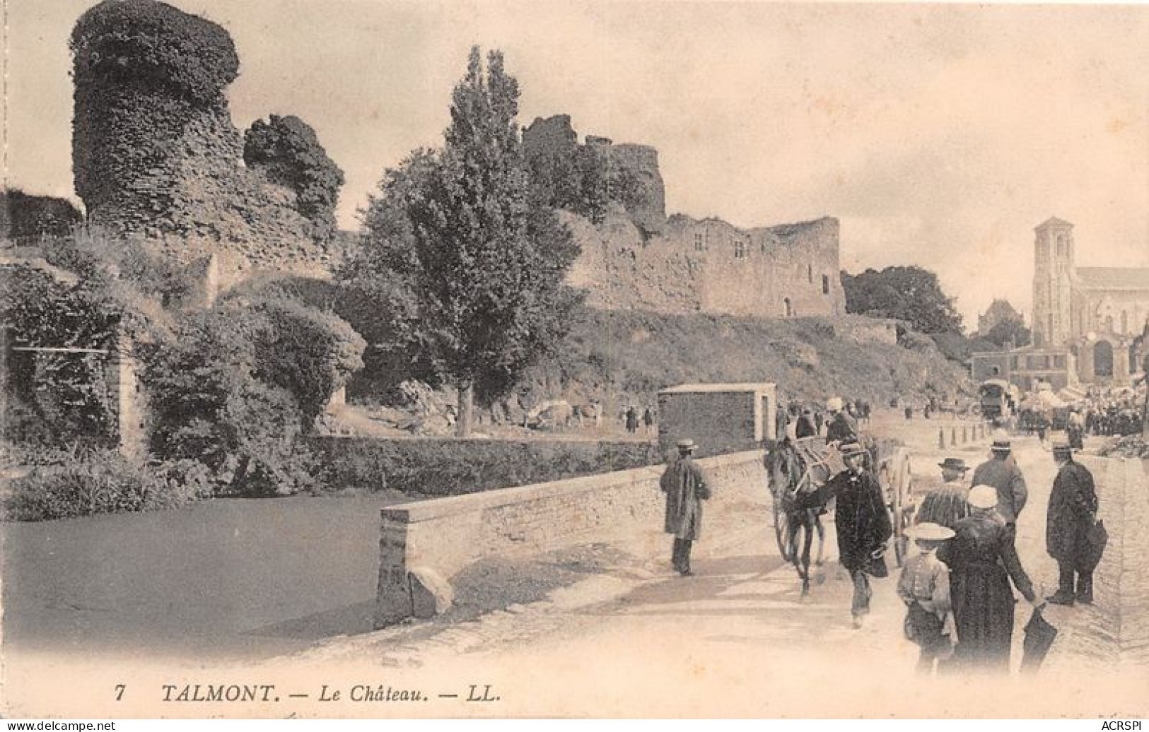 TALMONT Le Chateau 12(scan Recto-verso) MA1257 - Talmont Saint Hilaire