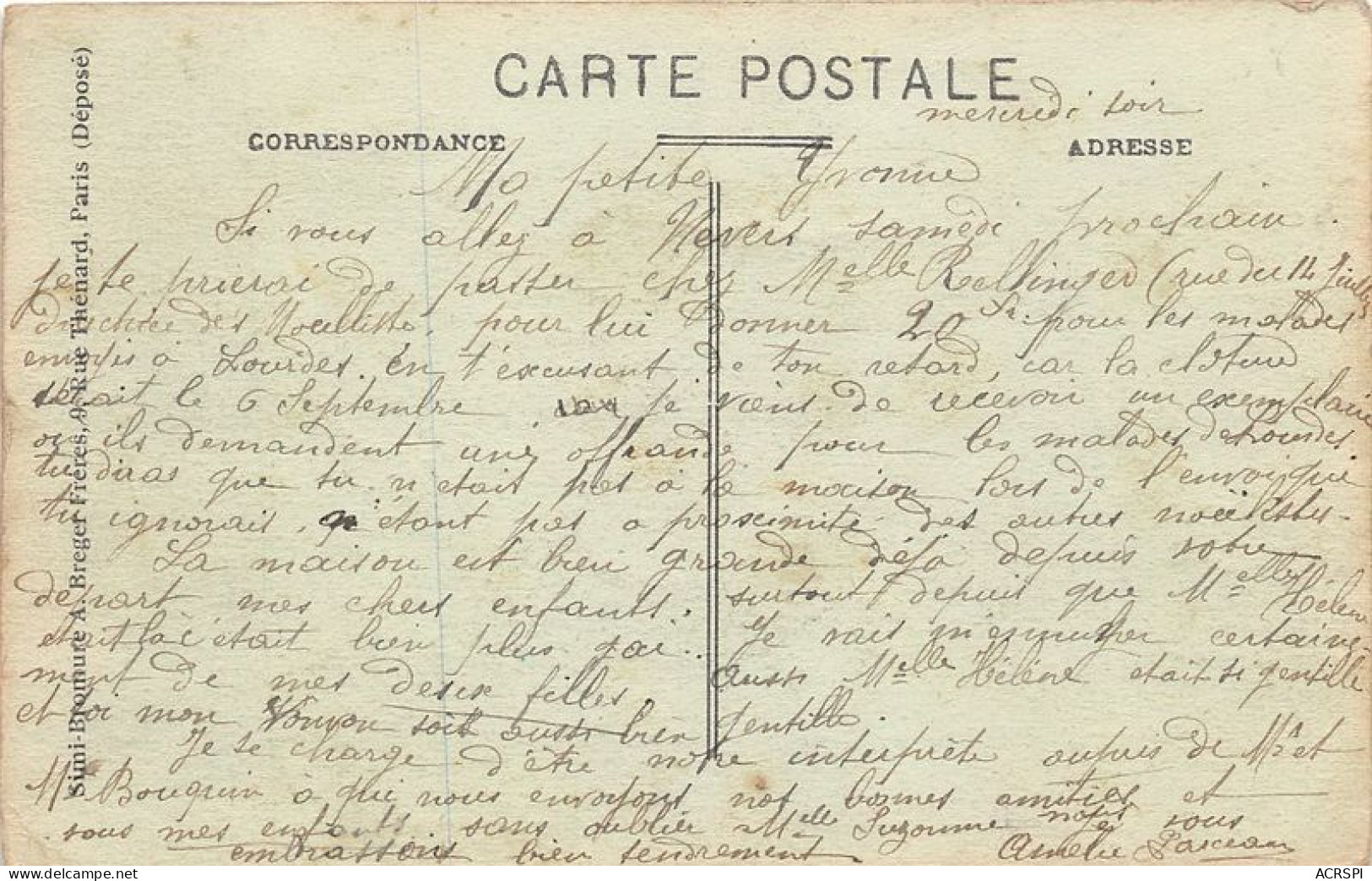 TANNAY Vanne Sur L Yonne Trois Quartes 27(scan Recto-verso) MA1256 - Tannay