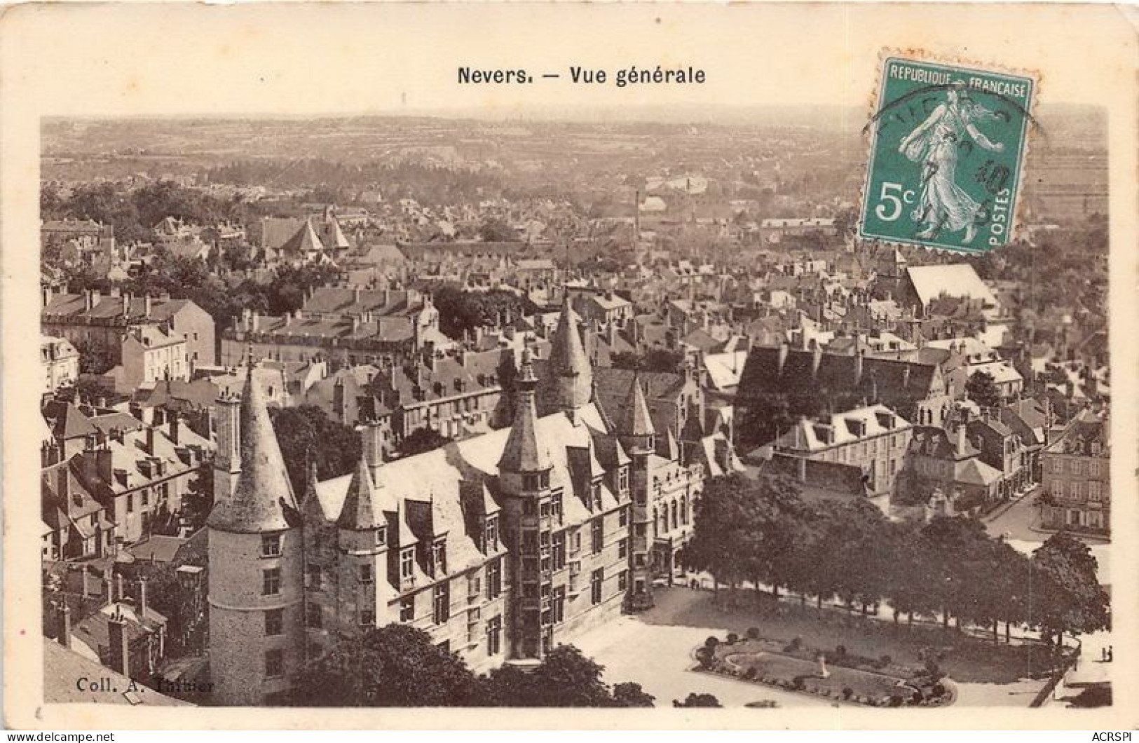 NEVERS Vue Generale 1(scan Recto-verso) MA1255 - Nevers