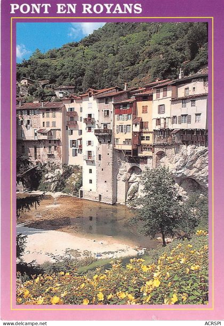 PONT EN ROYANS Village Avec De Hautes Maisons Accrochees Au Rocher Surplombant La Bourne 7(scan Recto-verso) MA1252 - Pont-en-Royans