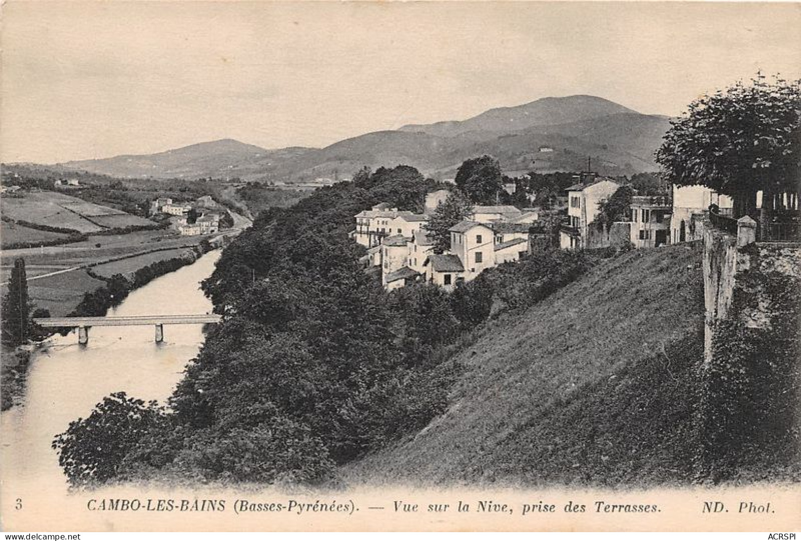 CAMBO LES BAINS Vue Sur La Nive Prise Des Terrasses 23(scan Recto-verso) MA1245 - Cambo-les-Bains