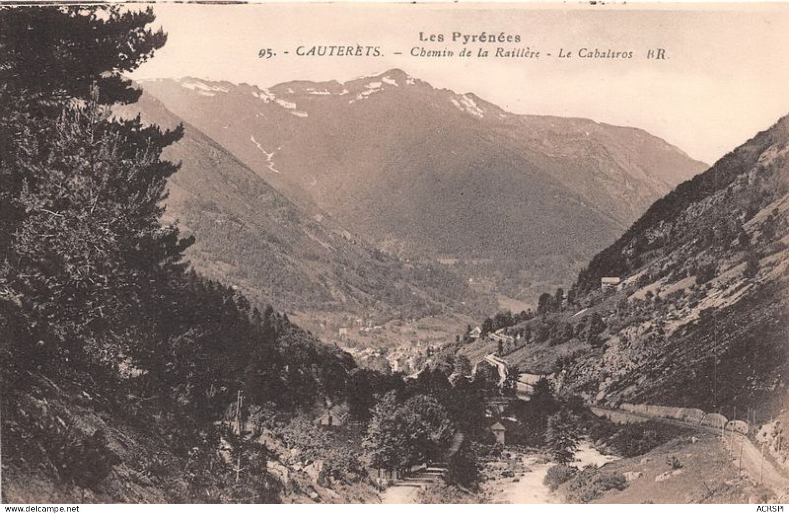 CAUTERETS Chemin De La Raillere Le Cabaltros 30(scan Recto-verso) MA1246 - Cauterets