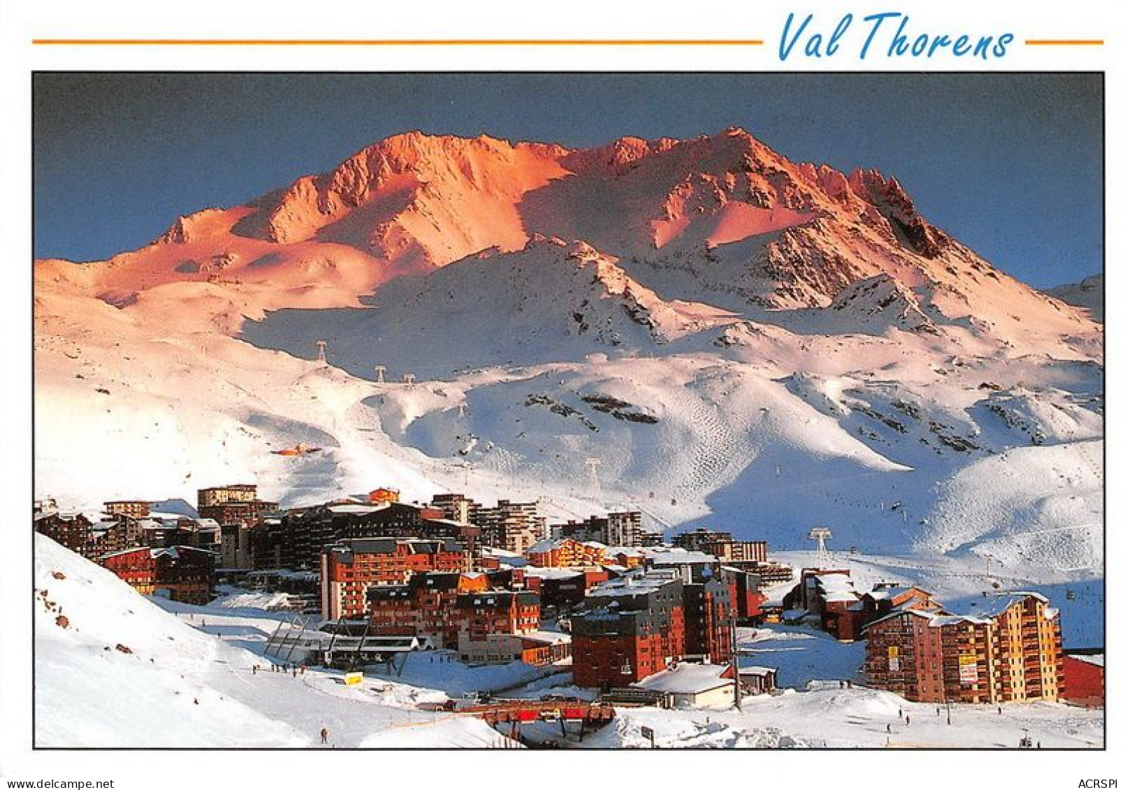 VAL THORENS Vue D Ensemble Au Fond PECLET POLSET 15(scan Recto-verso) MA1243 - Val Thorens