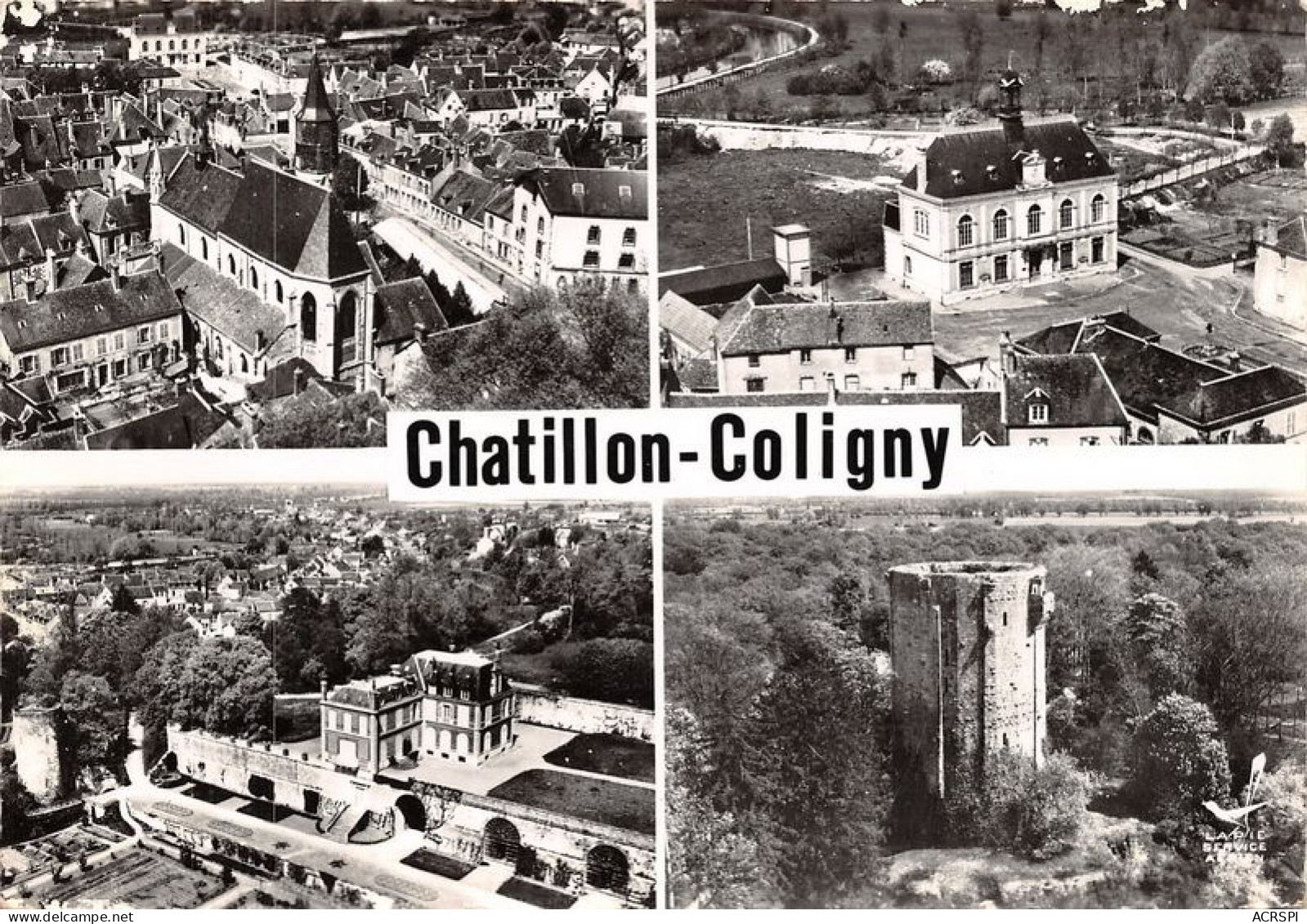 CHATILLON COLIGNY L Eglise La Mairie Le Chateau Le Donjon XIIe XIIIe Siecle 10(scan Recto-verso) MA1245 - Chatillon Coligny