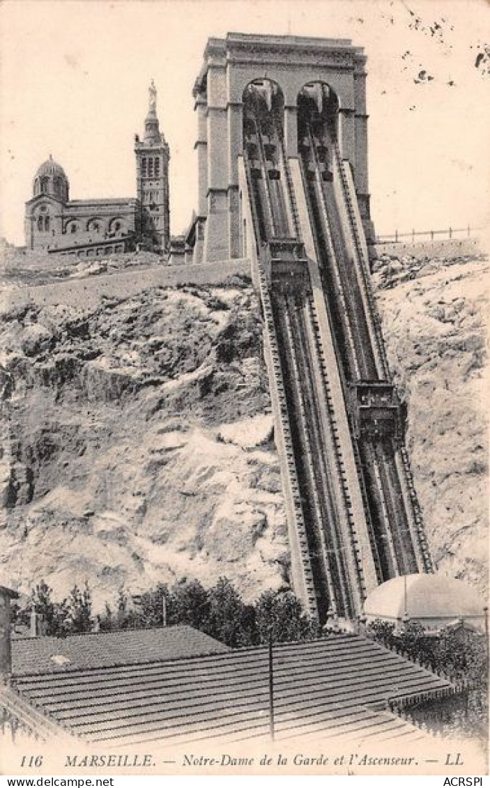 MARSEILLE Notre Dame De La Garde Ascenseur 11(scan Recto-verso) MA1284 - Notre-Dame De La Garde, Ascenseur