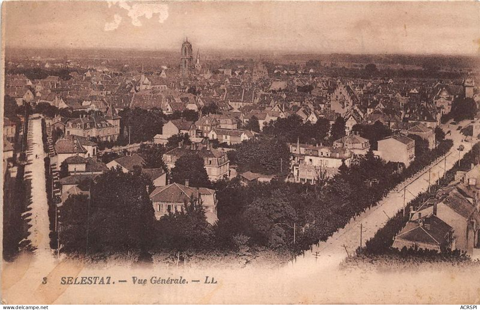 SELESTAT Vue Generale 6(scan Recto-verso) MA1280 - Selestat