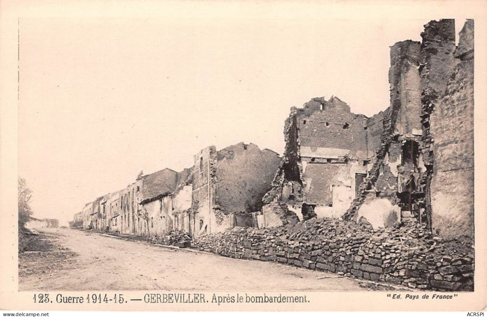 GERBEVILLER Apres Le Bombardement 23(scan Recto-verso) MA1277 - Gerbeviller