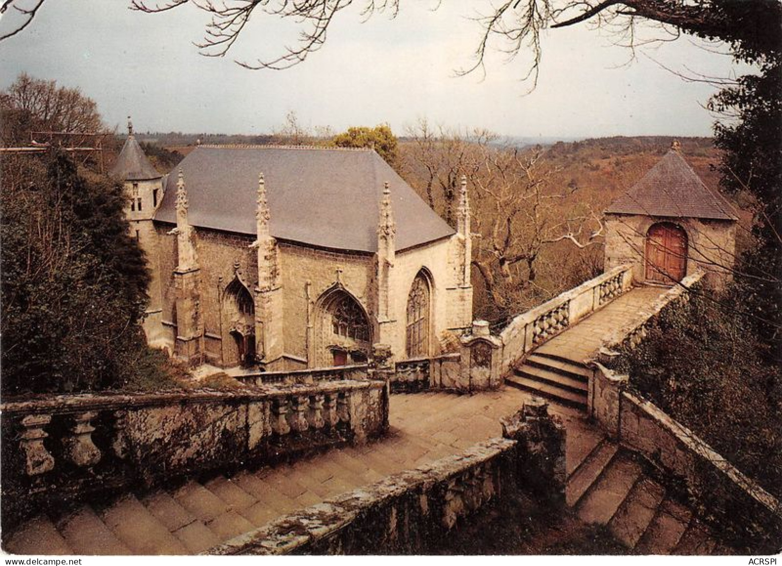 LE FAOUET L Escalier A Balustres Et L Arche Permettant D Acceder A La Chapelle 22(scan Recto-verso) MA1266 - Faouët