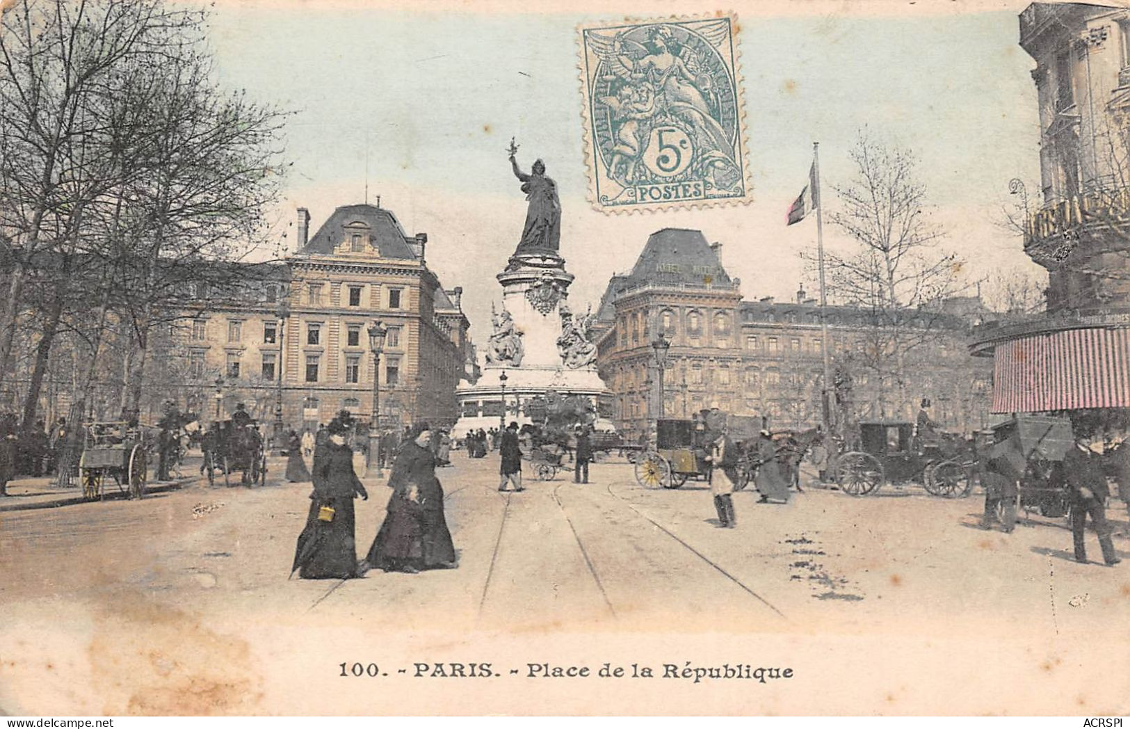 PARIS Place De La République  29 (scan Recto Verso)MA1290BIS - Places, Squares