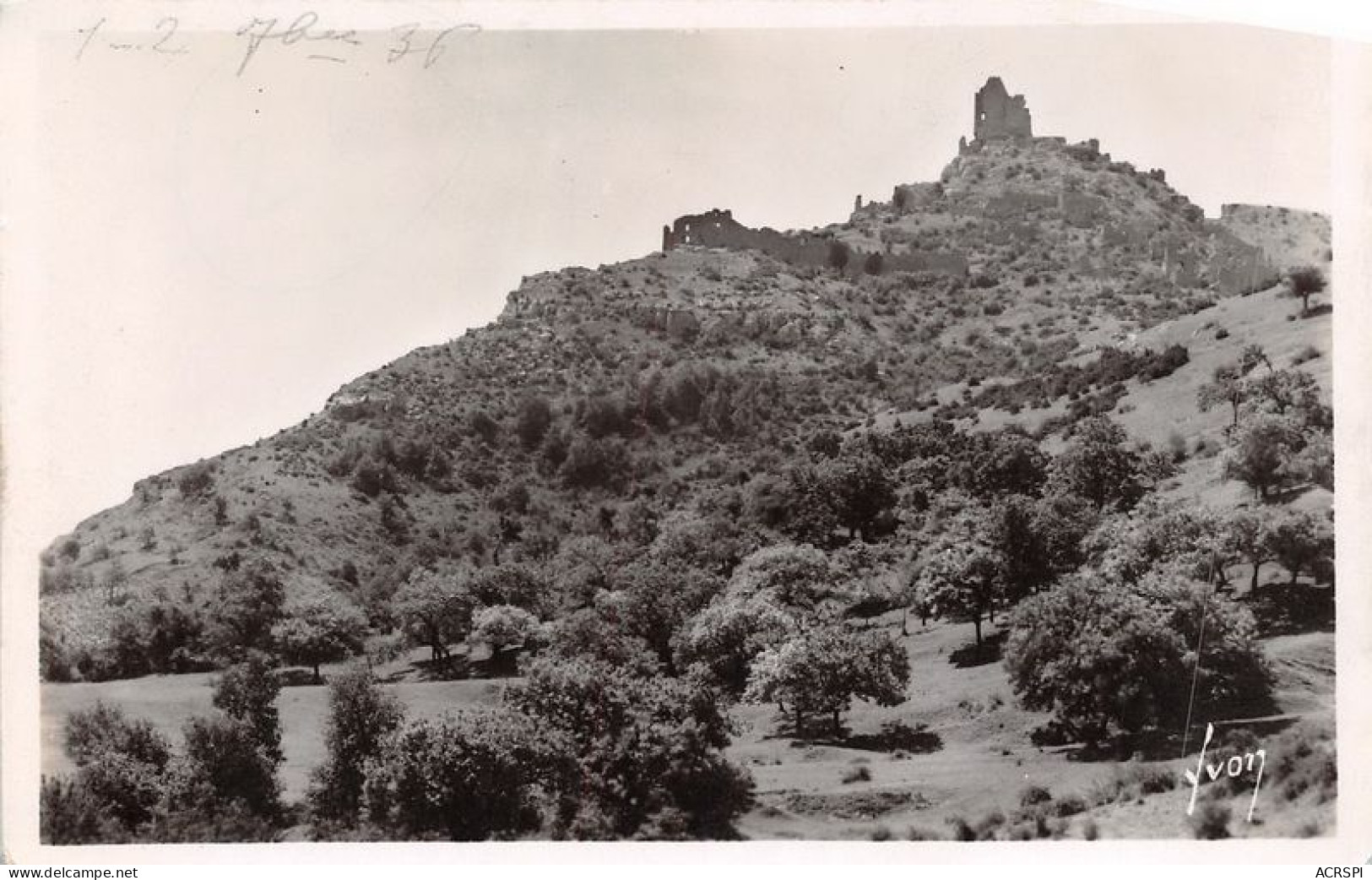 Environs De VALENCE Ruines Feodales Du Chateau De Crussol 1(scan Recto-verso) MA1287 - Valence