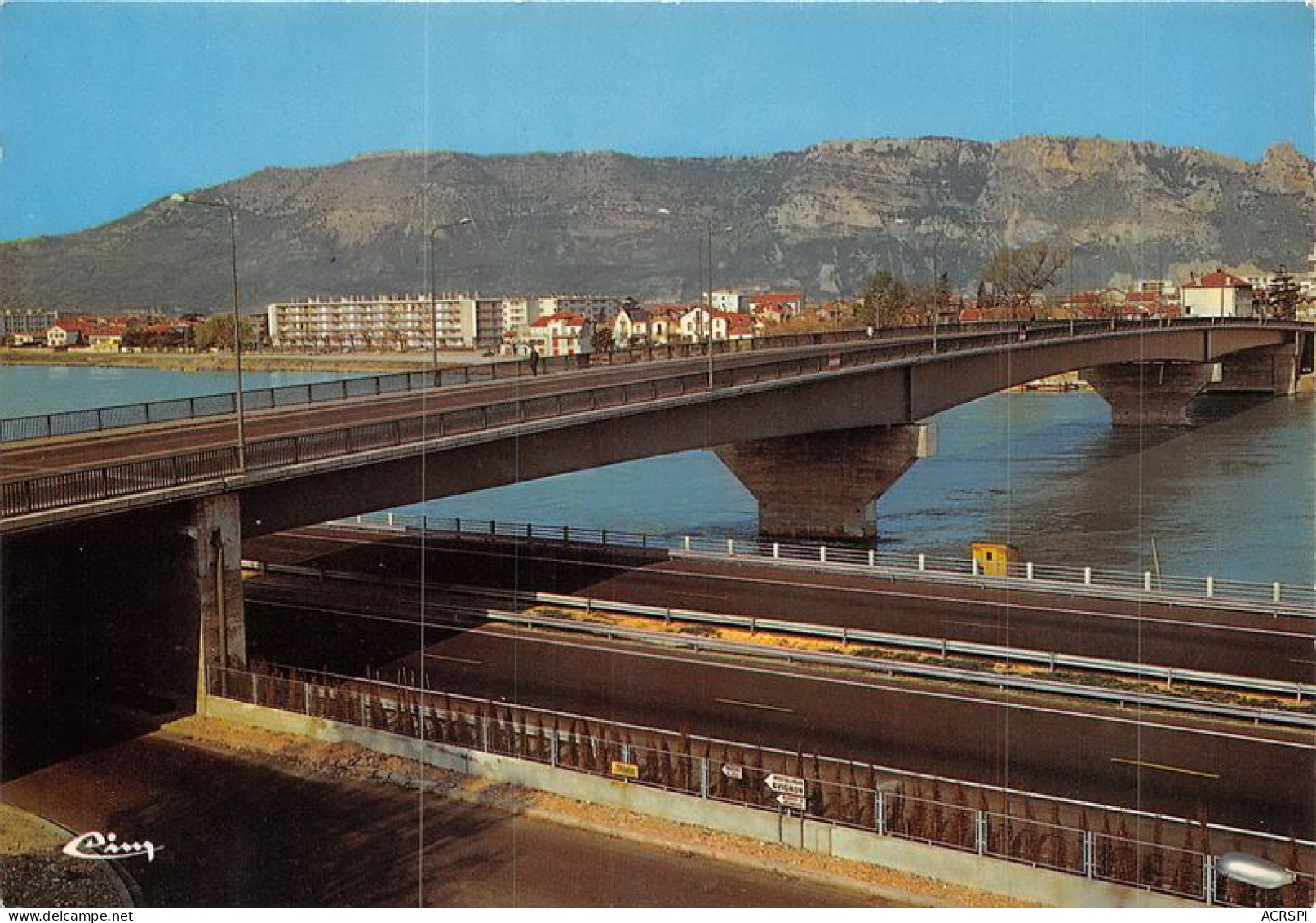 VALENCE L Autoroute Et Le Nouveau Pont Sur Le Rhone  10(scan Recto-verso) MA1287 - Valence