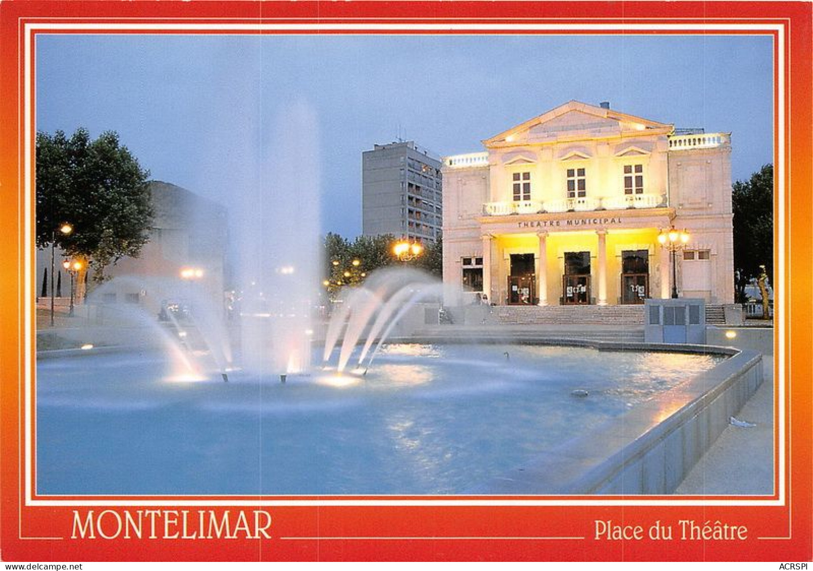 MONTELIMAR Place Du Theatre 12(scan Recto-verso) MA1287 - Montelimar