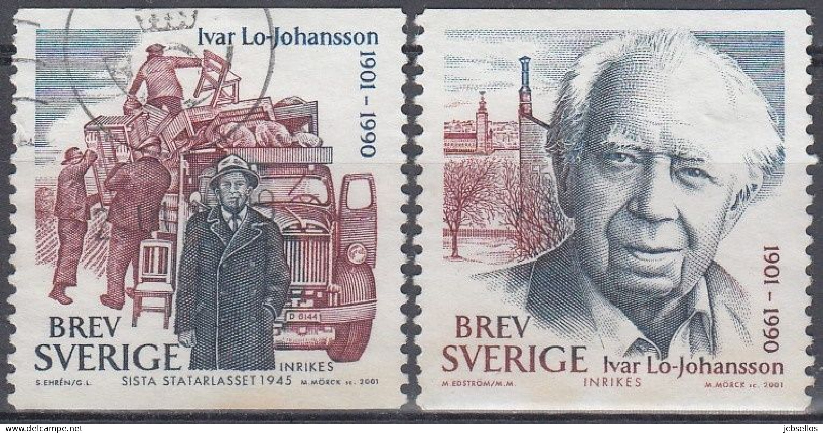 Suecia 2001 Nº 2218/19 Usado - Used Stamps