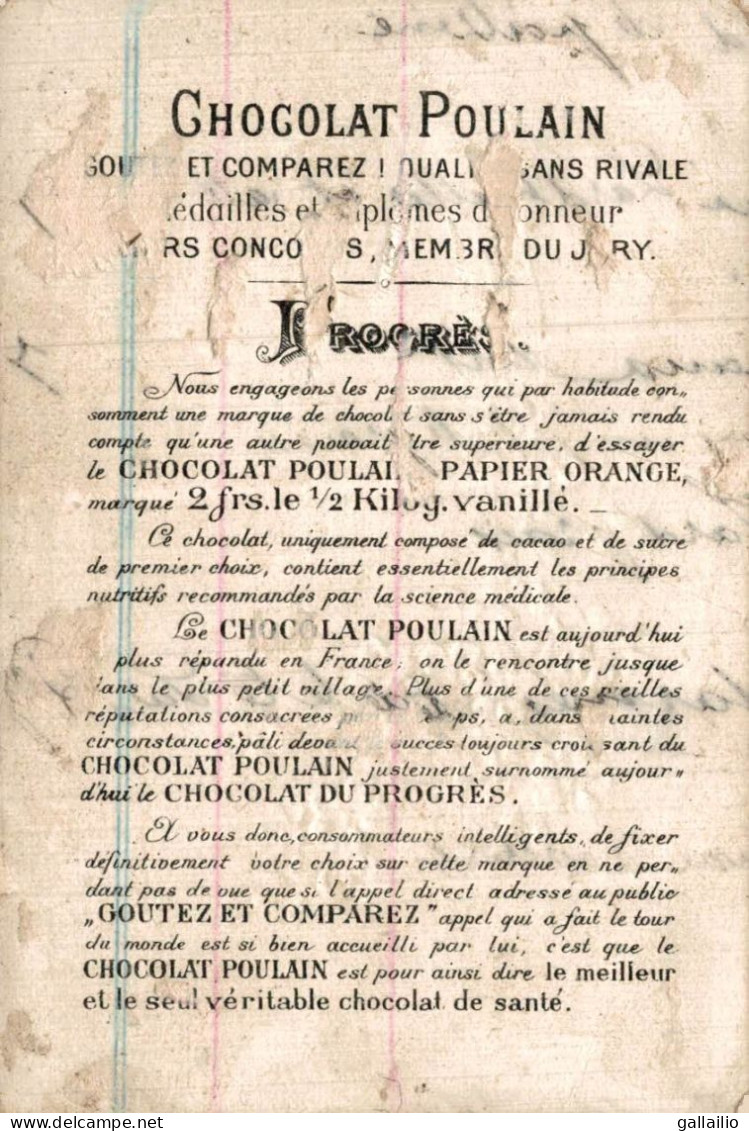 CHROMO  CHOCOLAT POULAIN - Poulain