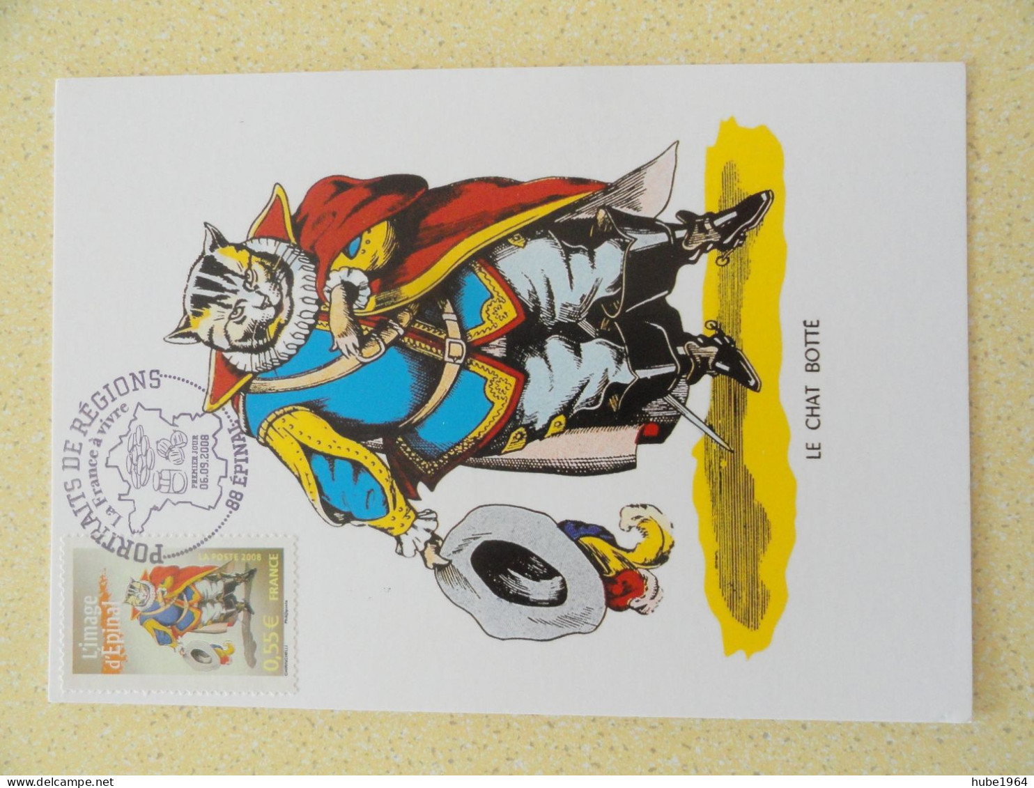 CARTE MAXIMUM CARD LE CHAT BOTTE IMAGE D'EPINAL OPJ EPINAL FRANCE - Fairy Tales, Popular Stories & Legends