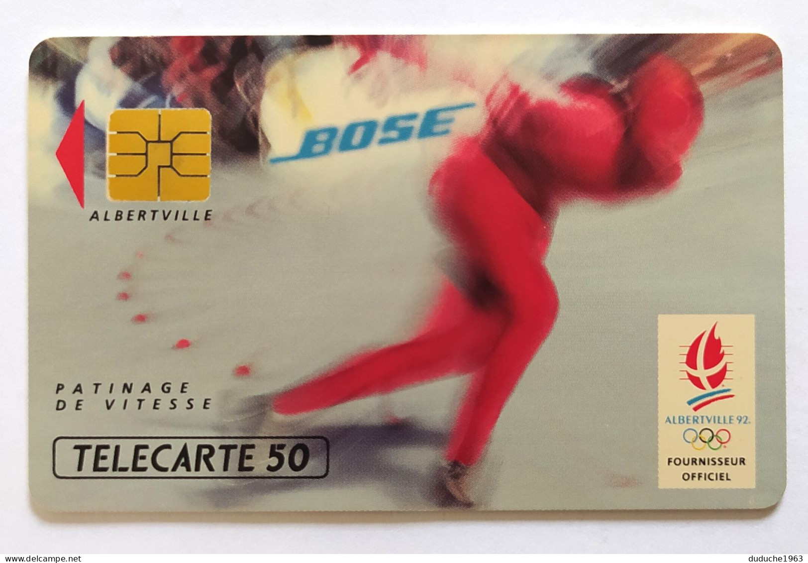 Télécarte France - Jeux Olympiques Hiver 1992 - Bose - Ohne Zuordnung