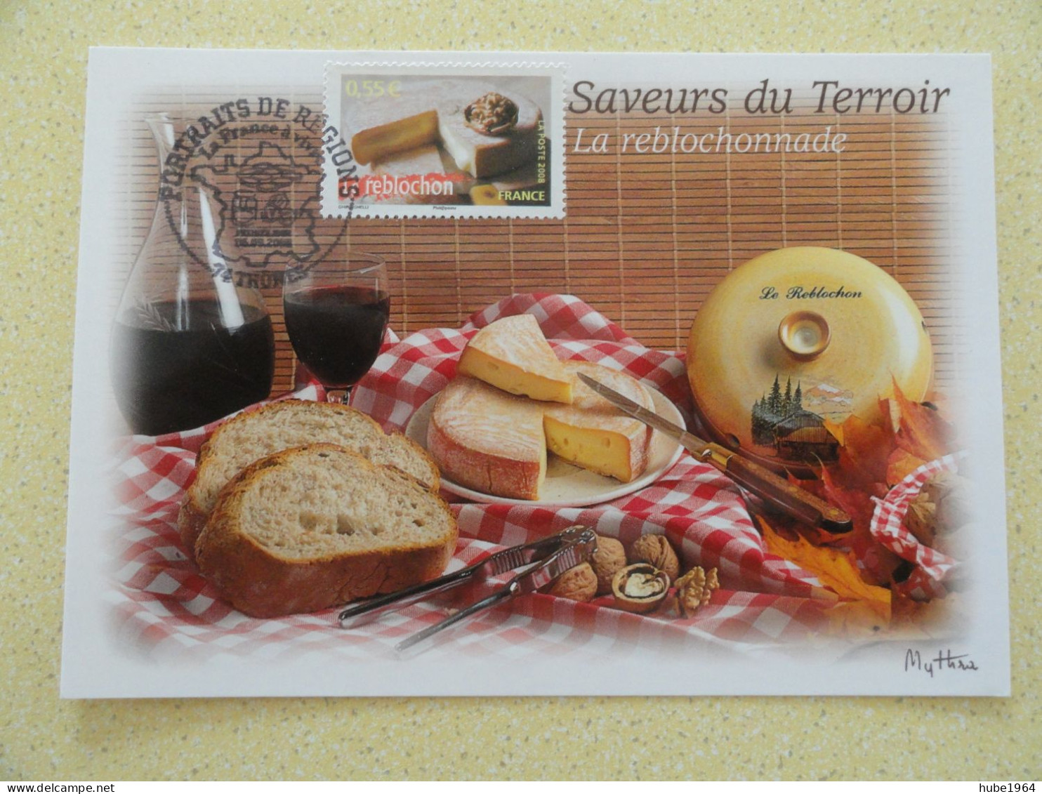 CARTE MAXIMUM CARD LE REBLOCHON OPJ THONES HAUTE SAVOIE FRANCE - Levensmiddelen