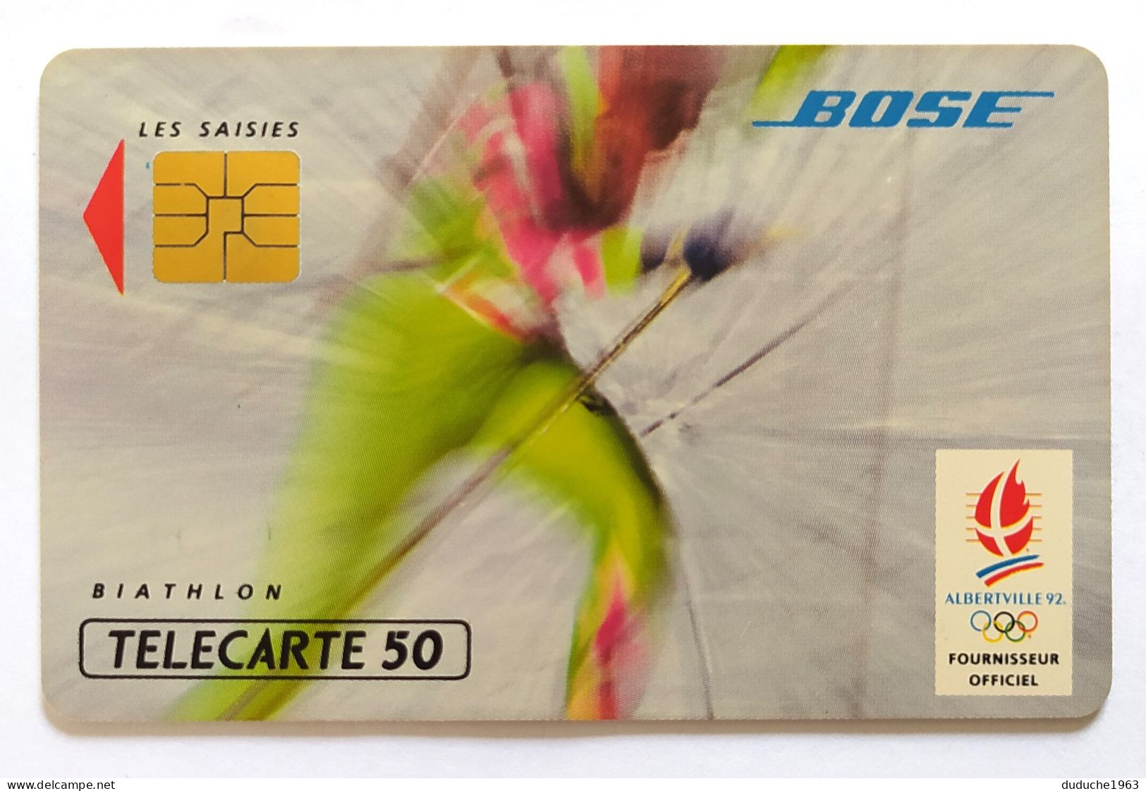 Télécarte France - Jeux Olympiques Hiver 1992 - Bose - Sin Clasificación