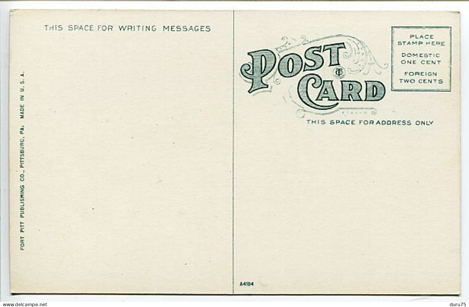 U.S.A.Post Card - GREENSBURG Westmoreland  Hospital - Etat Neuf Unused - Other & Unclassified