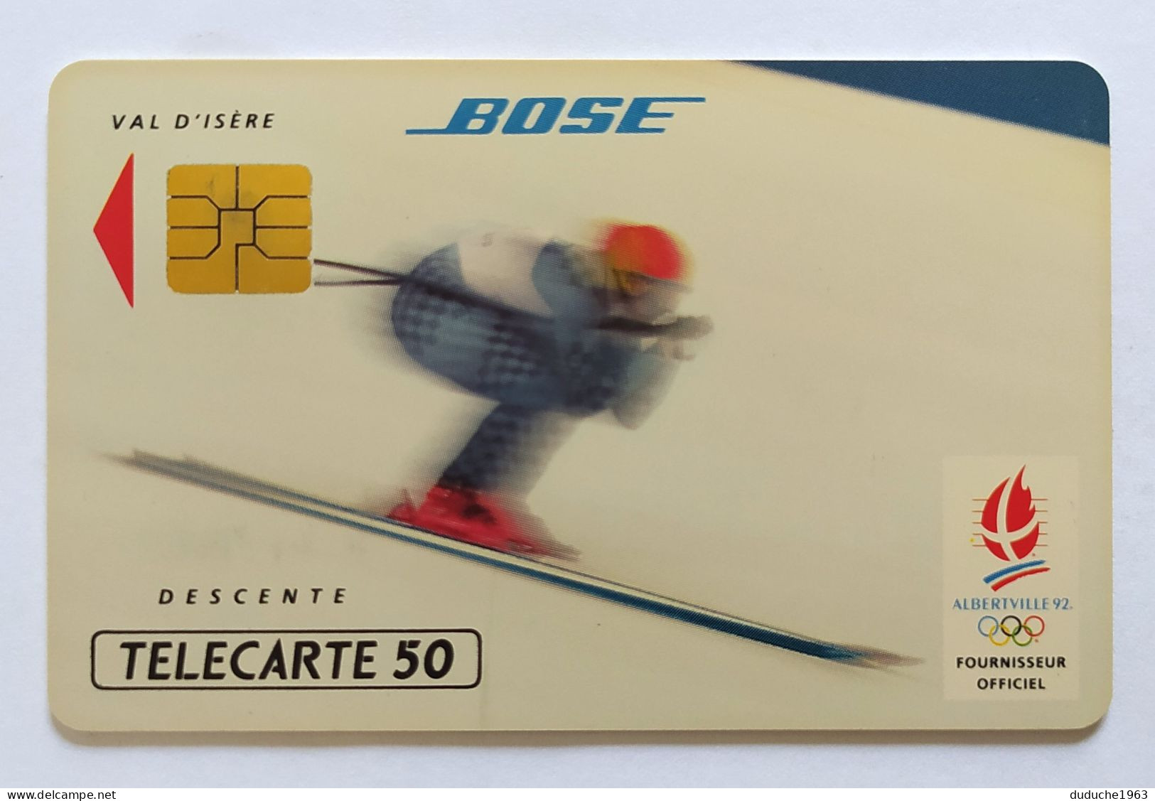 Télécarte France - Jeux Olympiques Hiver 1992 - Bose - Ohne Zuordnung