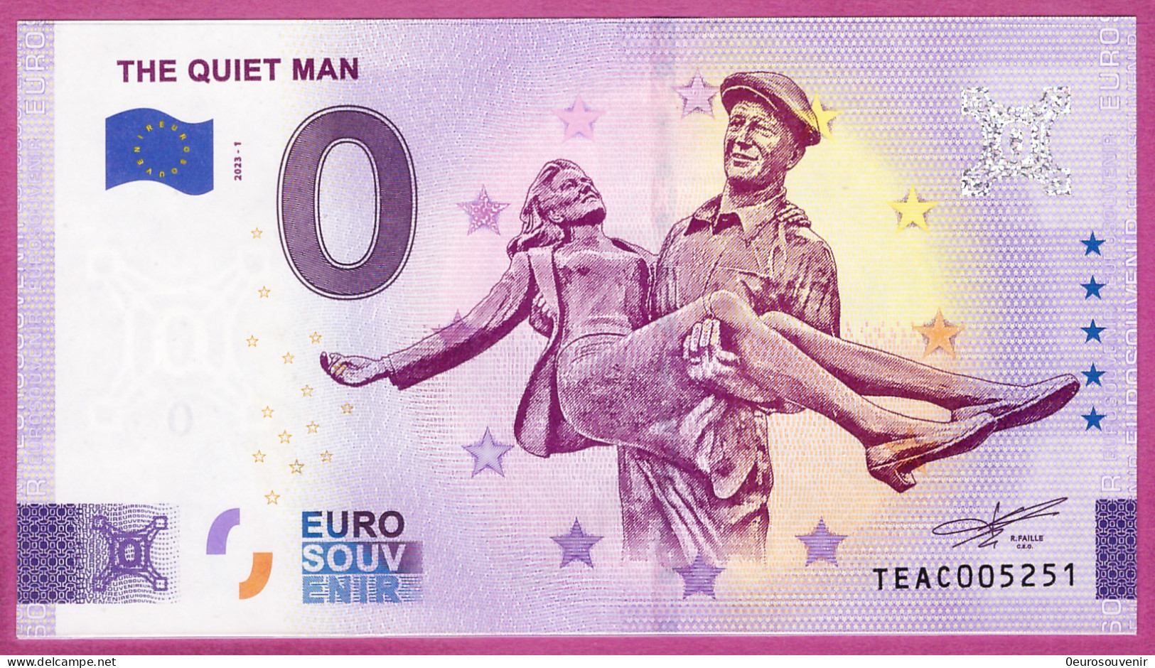 0-Euro TEAC 2023-1 THE QUIET MAN - IRELAND - Private Proofs / Unofficial