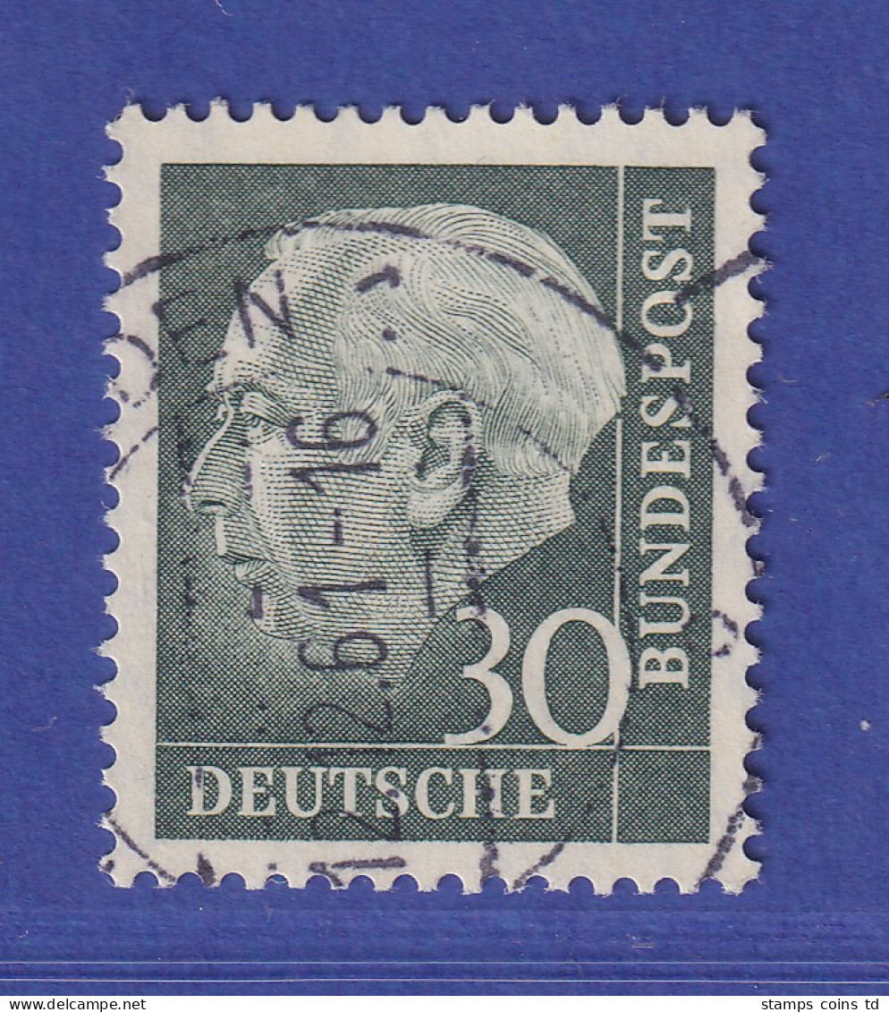 Bundesrepublik 1960 Heuss 30 Pf Mi.-Nr. 259 Y Gestempelt Gpr. SCHLEGEL BPP - Gebraucht