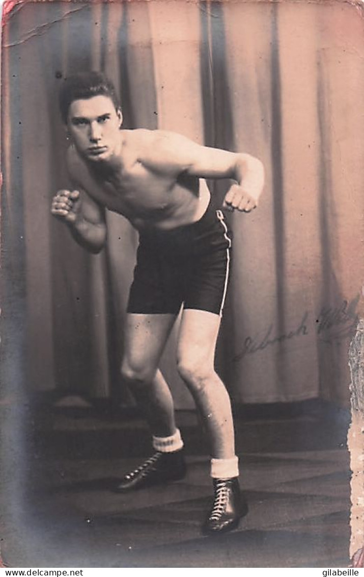 Boxe - Lot  5 Cartes Photos - Boxeur Belge Willy De Brock  - Rare - Boxing