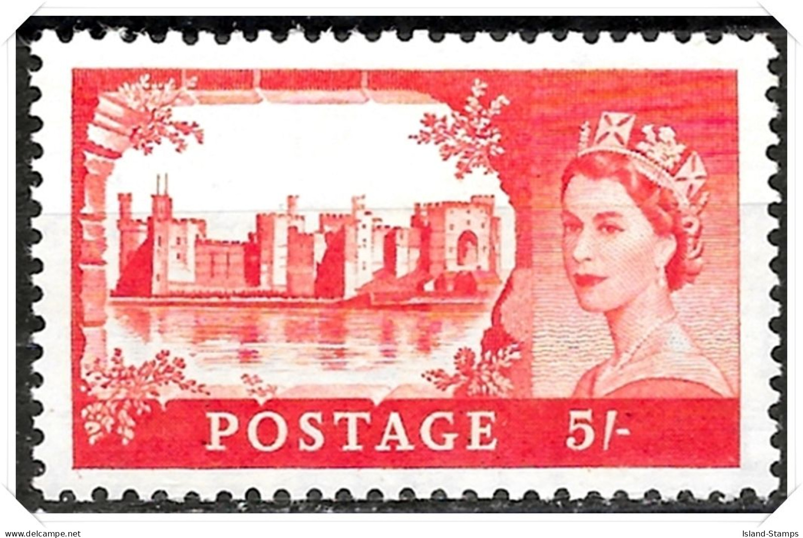 SG537 5s 1955 Waterlow Mounted Mint Hrd2d - Ongebruikt