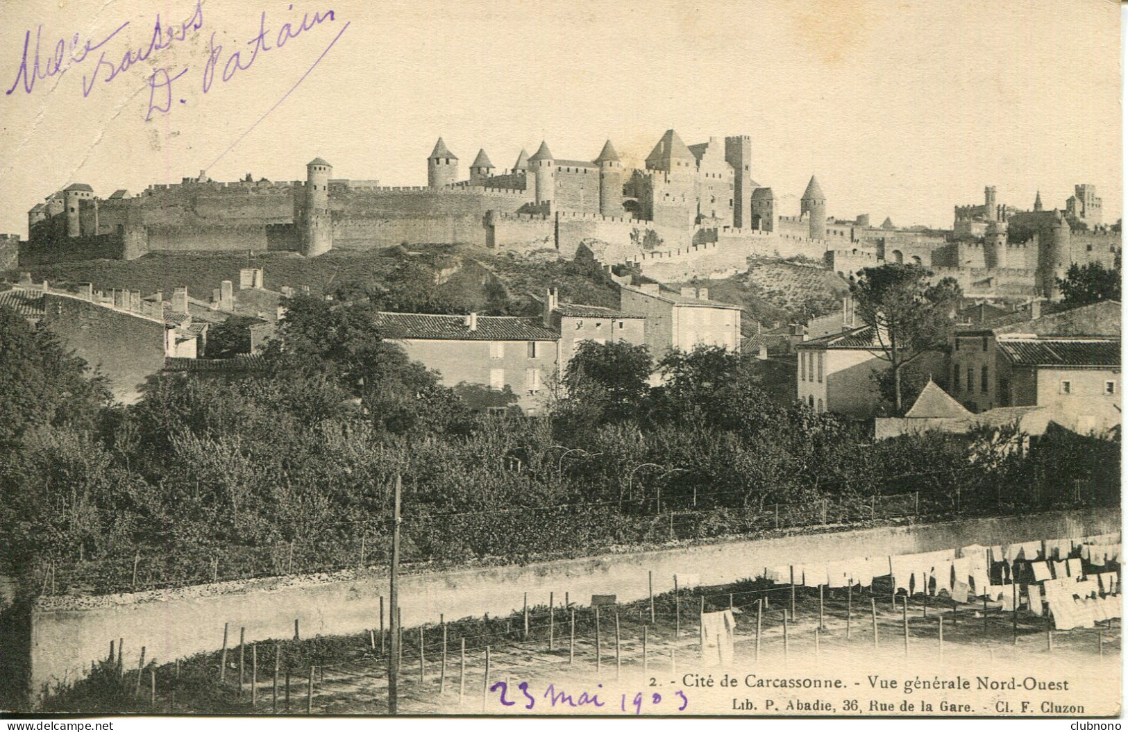 CPA - CARCASSONNE - VUE GENERALE NORD-OUEST - Carcassonne