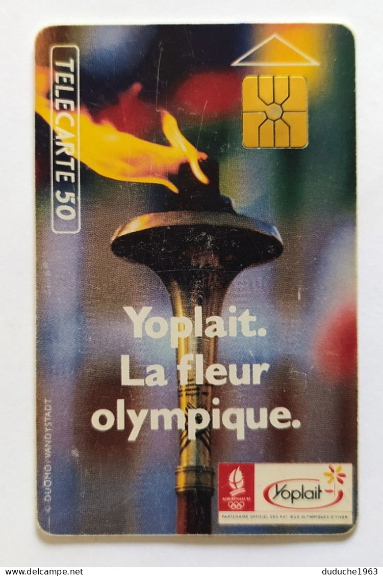 Télécarte France - Yoplait. La Fleur Olympique 1992 - Ohne Zuordnung