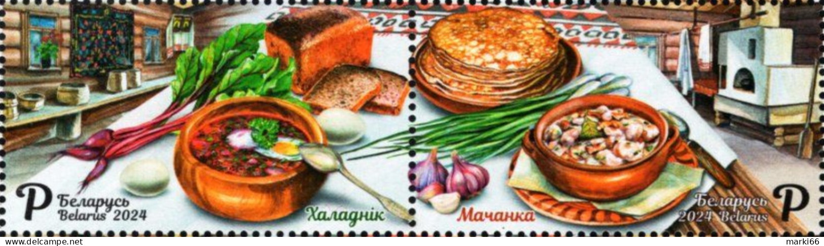 Belarus - 2024 - Belarusian Cuisine - Haladnik And Machanka - Mint Stamp Set - Bielorussia