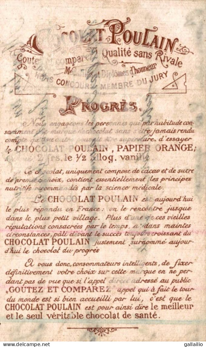 CHROMO CHOCOLAT POULAIN LE BAL - Poulain
