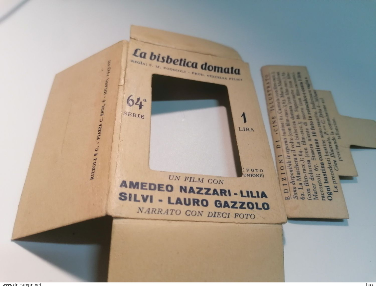 1943 film La bisbetica domato box con 10 piccole foto foto con Amedeo Nazzari