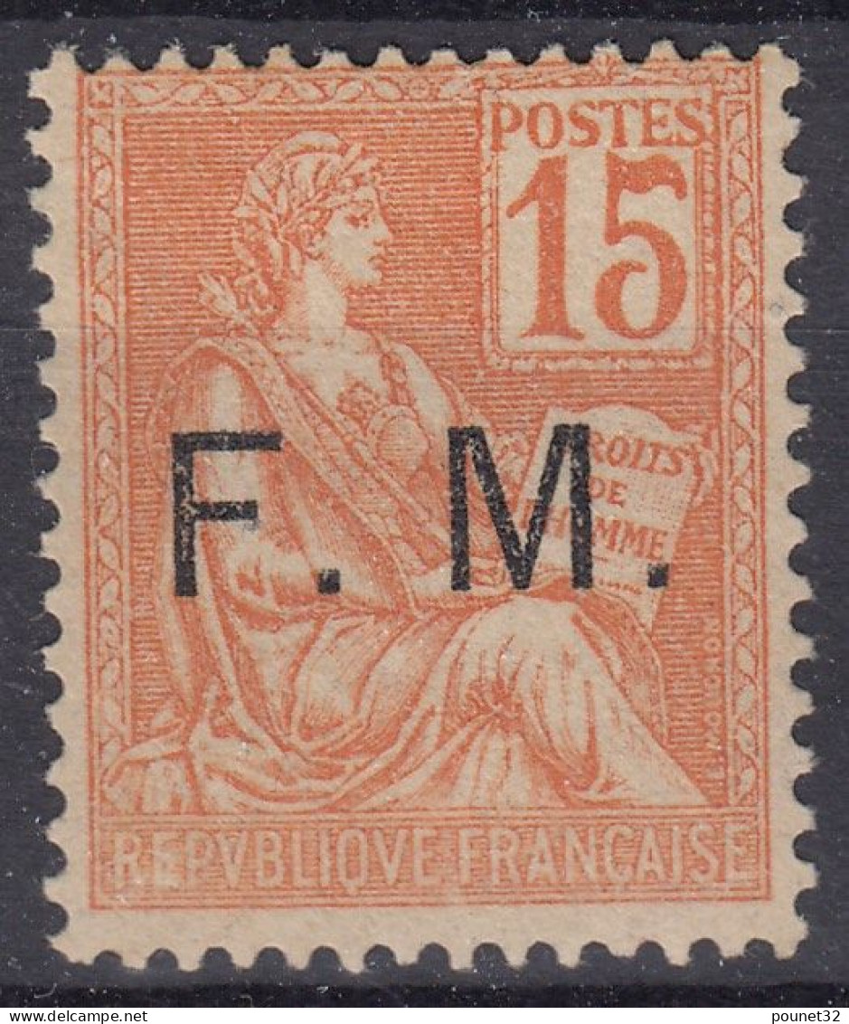 TIMBRE FRANCE MOUCHON FM N° 1 NEUF * GOMME TRACE DE CHARNIERE - COTE 85 € - Military Postage Stamps