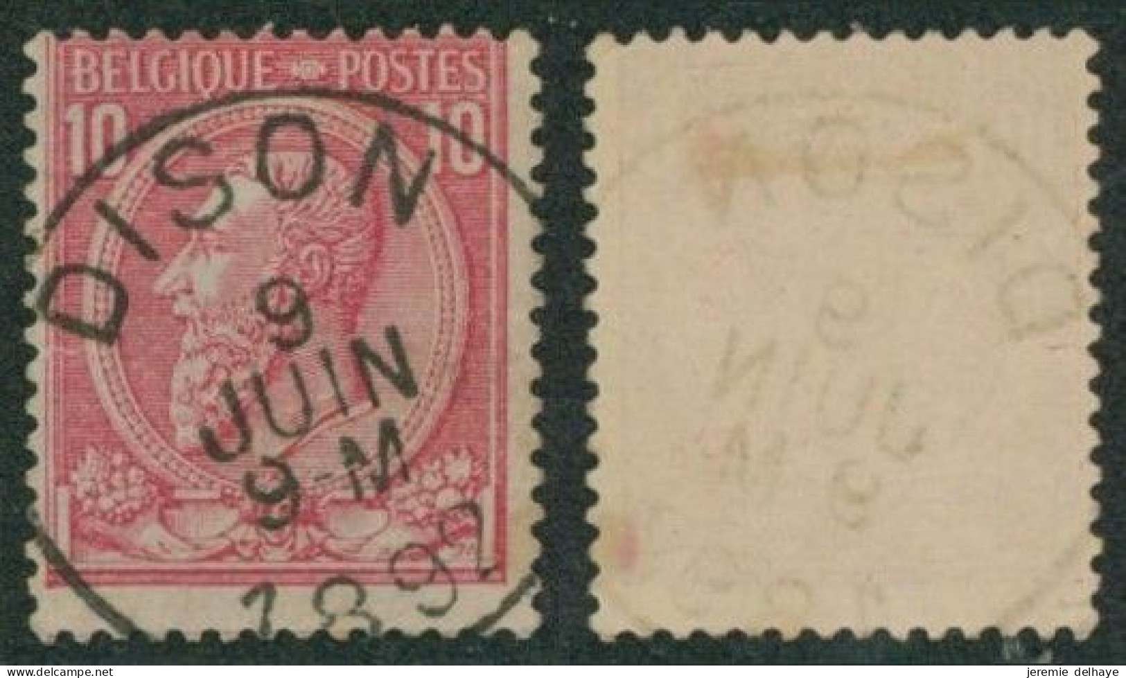 émission 1884 - N°46 Obl Simple Cercle "Dison"   // (AD) - 1884-1891 Leopold II