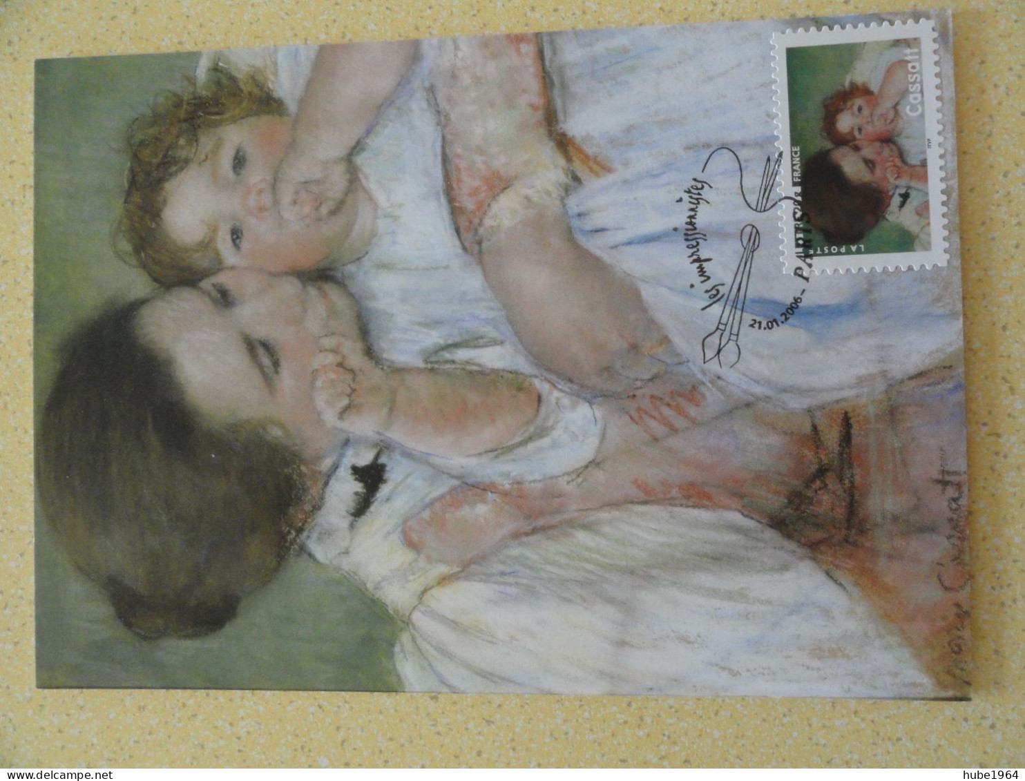 CARTE MAXIMUM CARD PASTEL PAR MARY CASSATT FRANCE - Impressionismo