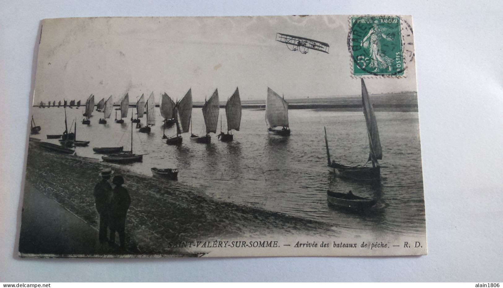 Carte Postale Ancienne ( R8  ) De Saint Valéry Sur Somme , Arrivée Des Bateaux De Peche - Saint Valery Sur Somme