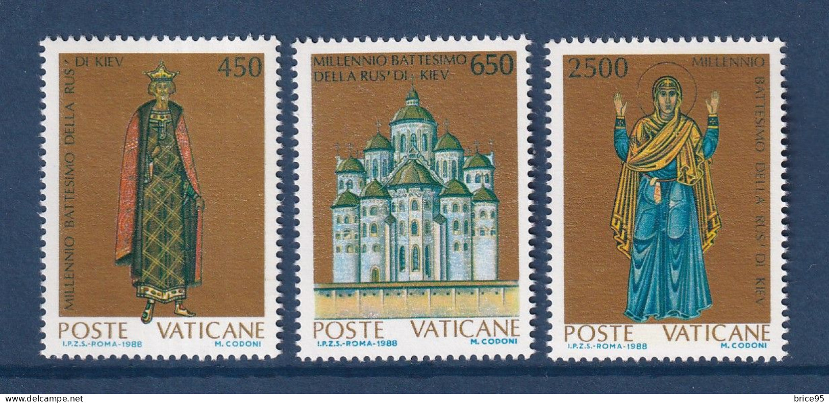 Vatican - YT N° 837 à 839 ** - Neuf Sans Charnière - 1988 - Nuovi