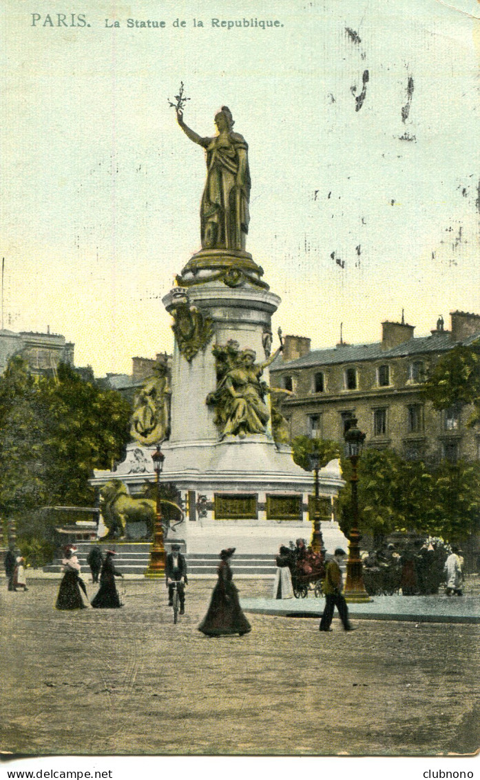 CPA - PARIS - STATUE DE LA REPUBLIQUE - Statuen