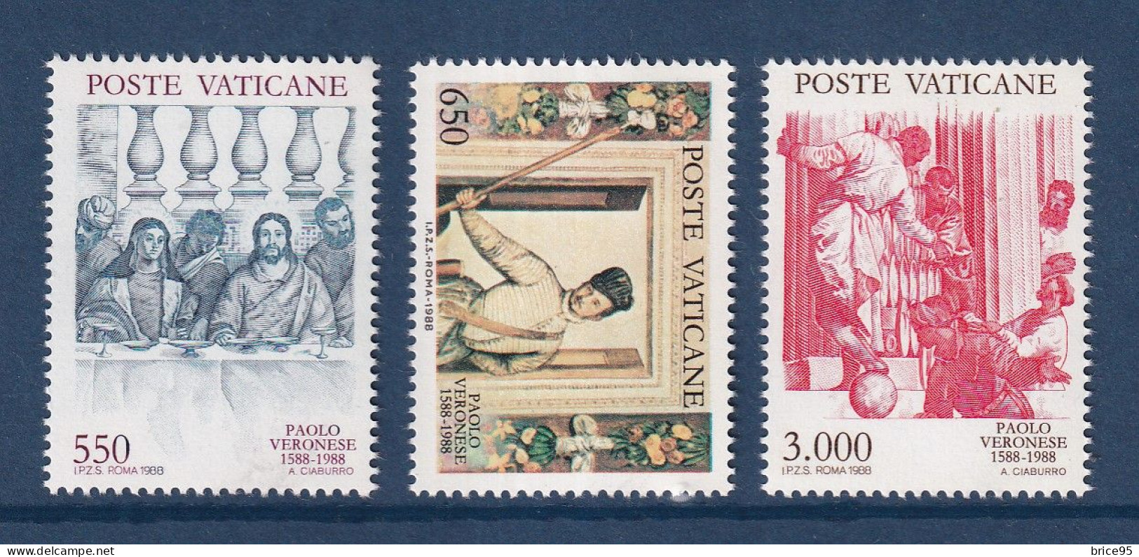 Vatican - YT N° 840 à 842 ** - Neuf Sans Charnière - 1988 - Nuovi