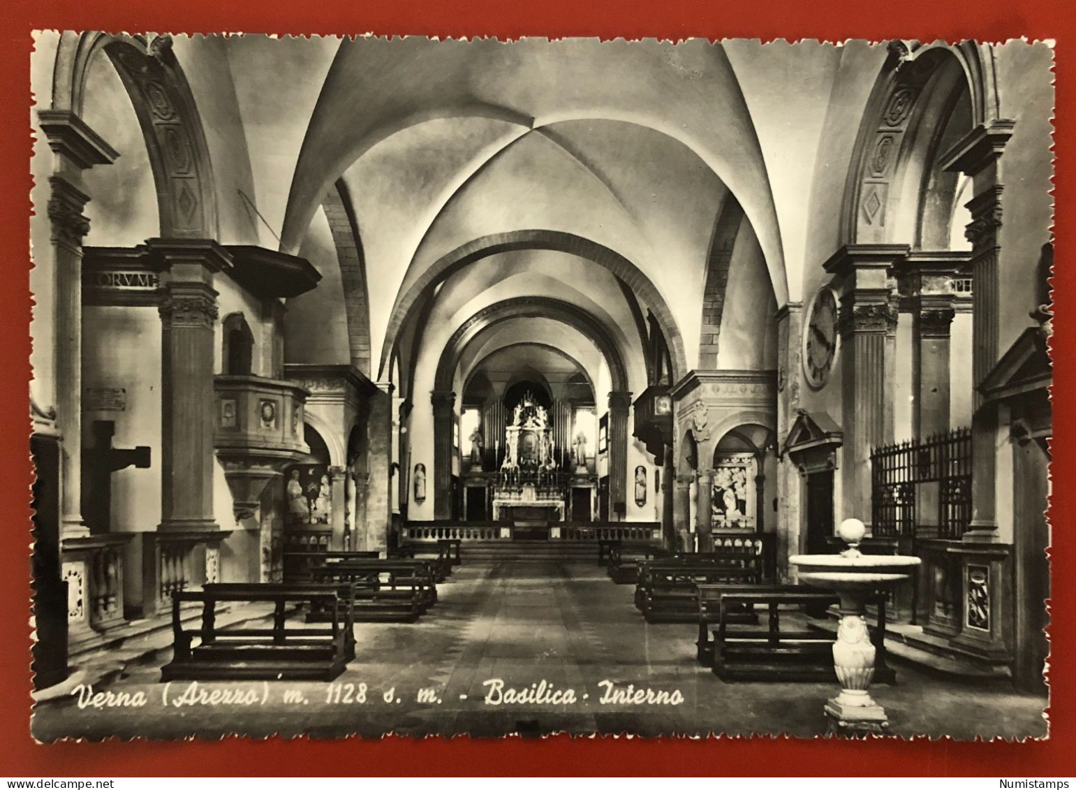 Verna (Arezzo) M. 1128 S. M. - Basilica - Interno - 1953 (c610) - Arezzo