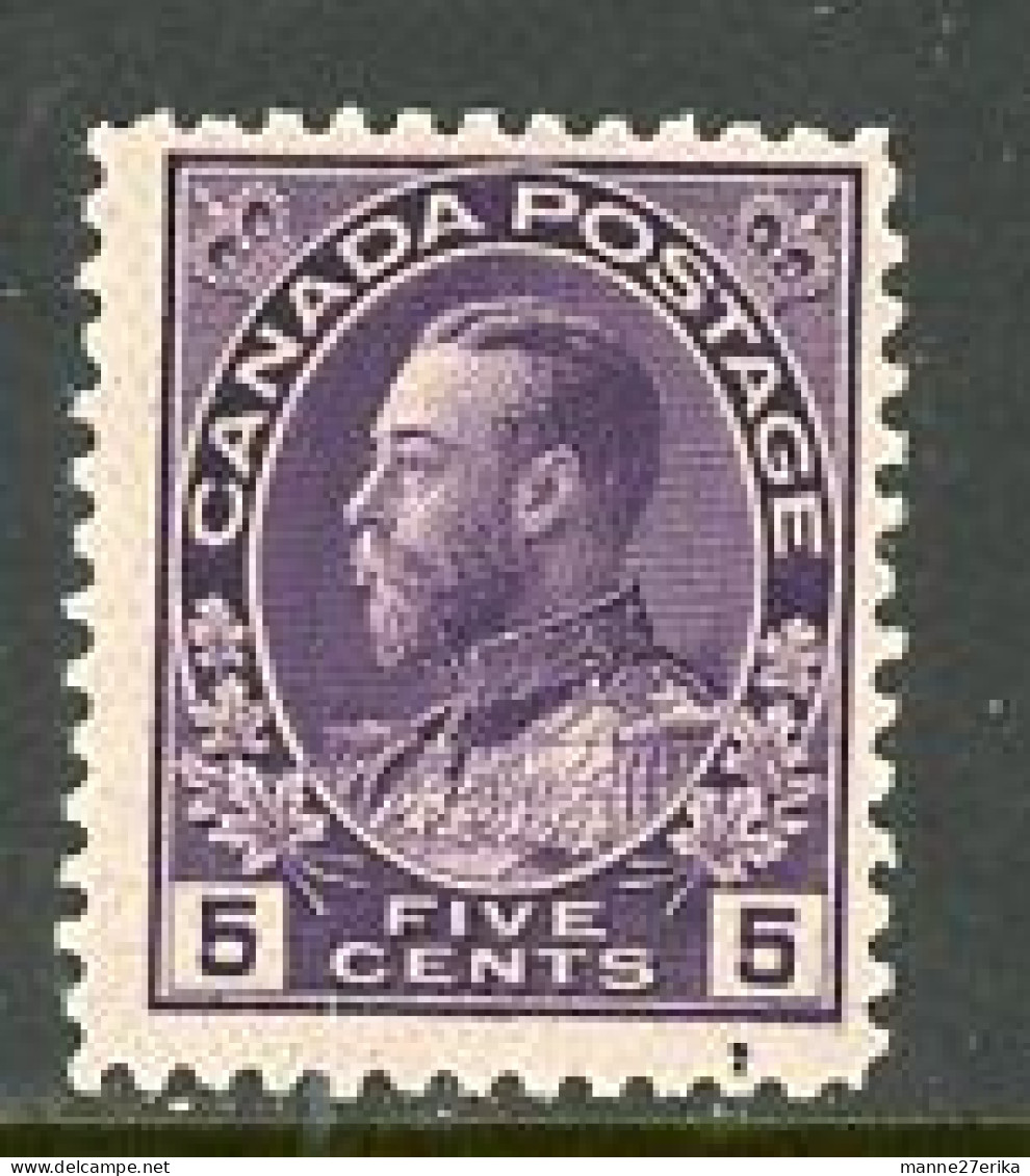 -Canada-1922-"King George V Admiral Issue MH - Ongebruikt