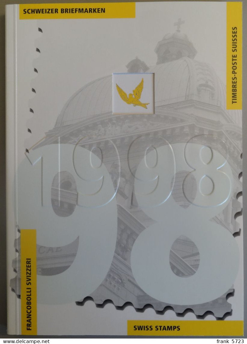 Schweiz: Jahrbuch Schweizer Briefmarken 1998 Der Post, Gestempelt - Usados