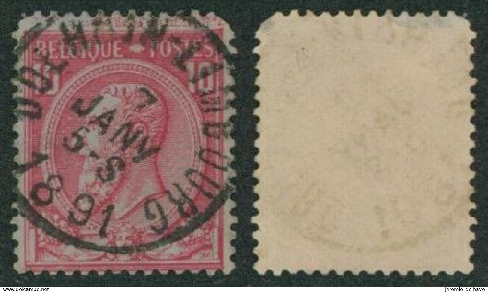 émission 1884 - N°46 Obl Simple Cercle "Dolhain-Limbourg" // (AD) - 1884-1891 Leopold II